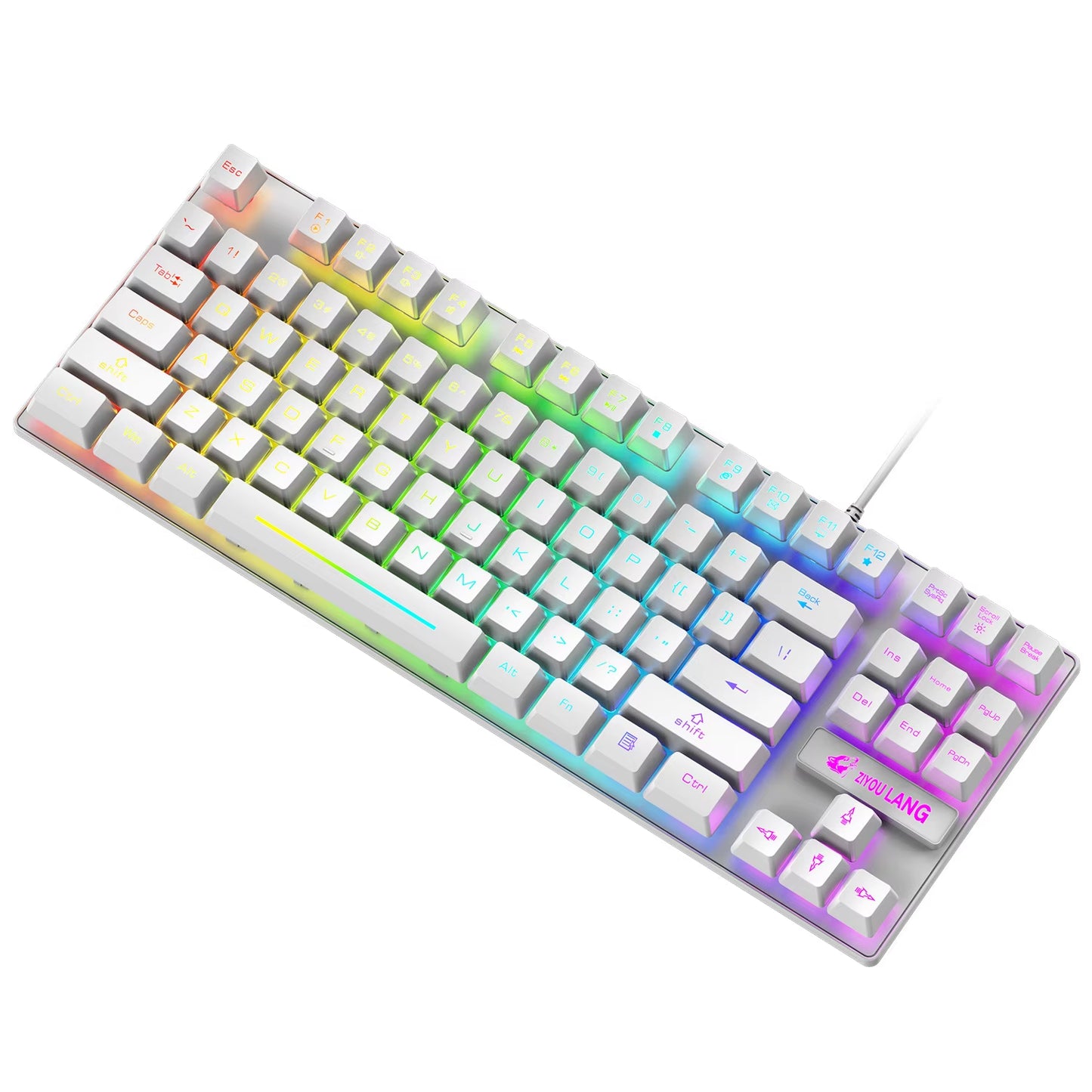 K16 PC Keyboard Waterproof Portable Gaming Keyboard Mechanical Feel Backlit Ergonomics Colorful Computer Accessories